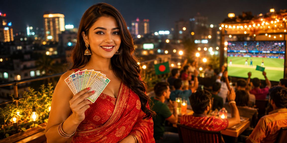 ঢাকার নাইট মার্কেটের পাশে রাতে btd99 লটারির ফলাফল দেখছেন একজন ক্রিকেটপ্রেমী